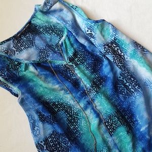 Zac & Rachel || Watercolor Print Blouse